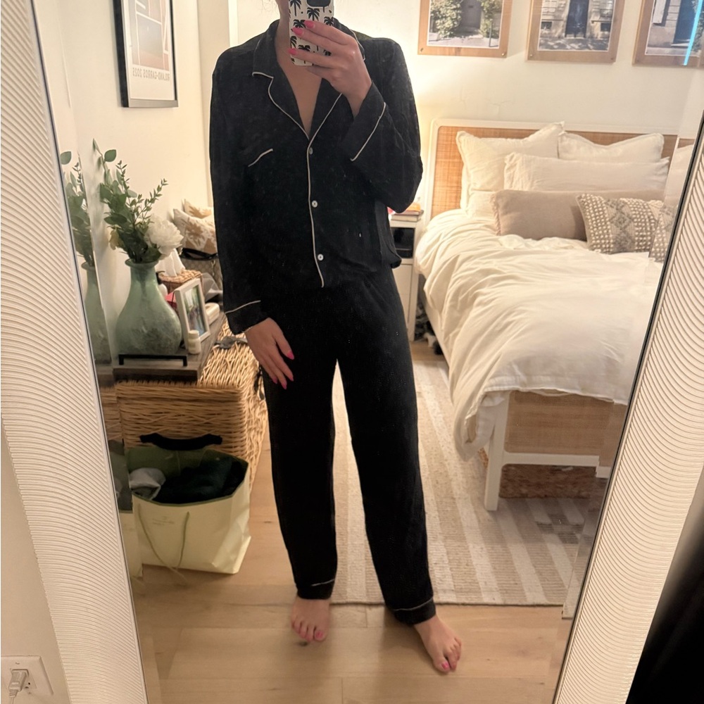 Eberjey Charcoal Grey Gisele TENCEL™ Modal Long PJ Set | Small - Picture 2 of 3